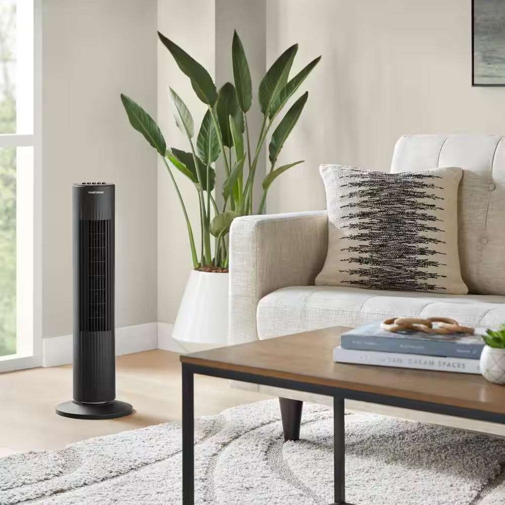 Portable Indoor Fan Tower, 3 Speeds, Bladeless Indoor Fan