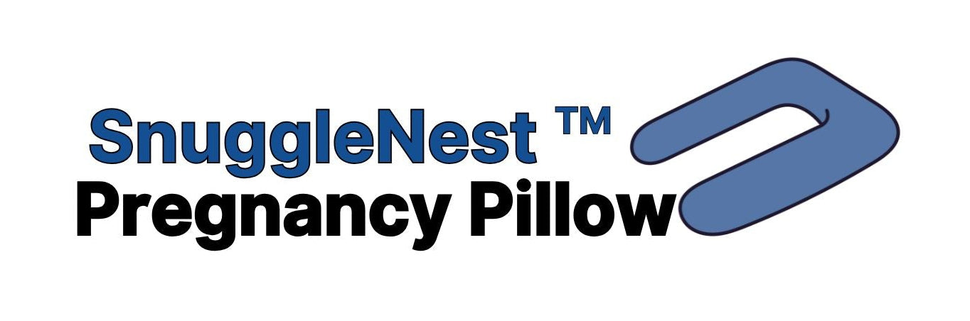 SnuggleNest Pregnancy Pillow logo on a white background