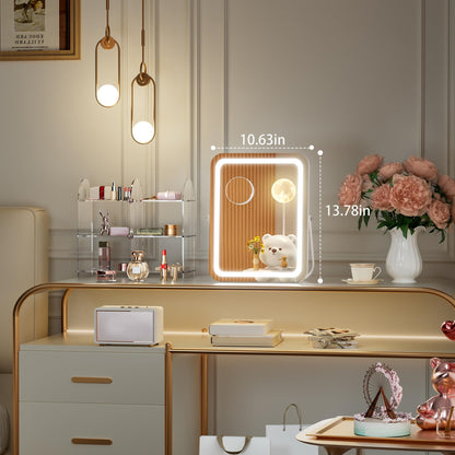 LED Bluetooth Makeup Mirror with Speakers & Magnification
